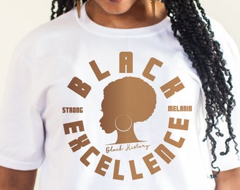 Black Excellence SVG, Melanin Queen, Cut Files (Digital Download)