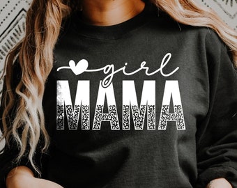 Girl Mama Leopard Print SVG, Mom Cut File (Digital Download)