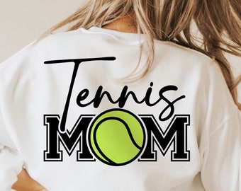 Tennis Mom SVG PNG: Pliki do cięcia Cheer Mama (pobieranie cyfrowe)