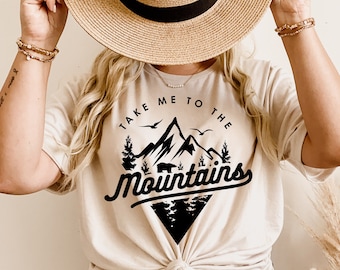 Take me to the mountains Svg, Adventure awaits Svg, Mountain Svg, Camping Svg, Hiking shirt Svg, Adventure quote Svg, Png Sublimation Cricut