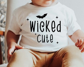 Wicked Cute Halloween SVG, Funny Toddler Shirt Design (Digital Download)