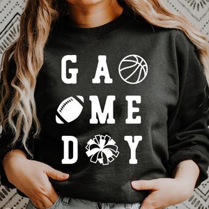 GameDay Football Svg, Gameday Basketball Svg, College Cheer Mom Svg, Svg Files for Cricut, Png Sublimation Design, Digital Download