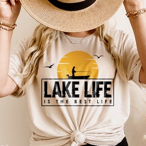Lake Life is the Best Life Svg, Lake vibes Svg, Summer shirt gifts Svg, Vacation lake Svg, Camping Svg, Cut Files for Cricut Sublimation DTF