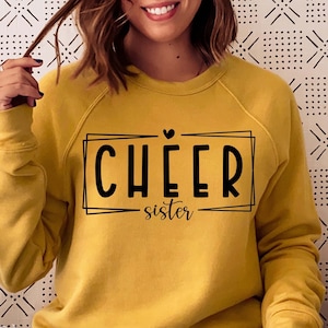 Cheer Sister svg, Cheer Sister Cut File, Cheer Sister Shirt Png, Cheerleader Svg, Gift for Sister Svg, Png Sublimation, Cut files for Cricut
