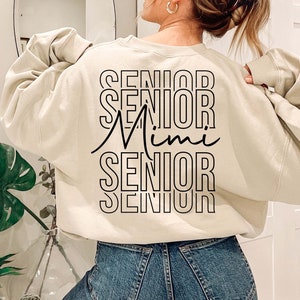 Senior mimi SVG, klasse van school SVG, familie afstuderen SVG, middelbare school shirt SVG, universiteit png eps cricut digitale snijbestanden sublimatie