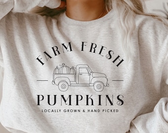 Farm Fresh Pumpkins Truck SVG, Thanksgiving Fall Decor (Digital Files)