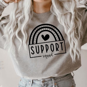 Support Squad svg, svg enseignant, cadeau pour enseignant, enseignant vie svg, svg de la rentrée, enseignant équipe chemise svg Png Dxf coupe fichiers Cricut