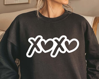 XOXO Valentine SVG, design per maglietta retrò (file digitali)