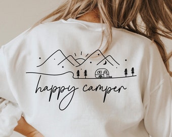 Happy camper svg, Adventure svg, camping life svg, Camper svg, Camp life svg, camping shirt svg, Vacation svg, Campfire svg, Png Dxf Cricut