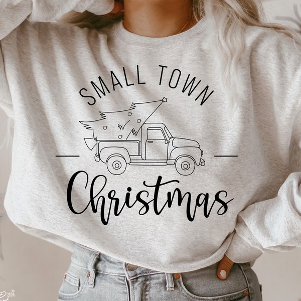 Small Town Christmas SVG PNG, Farm fresh Christmas trees Cut files, Christmas gift idea, Merry Christmas, png Cut Files Cricut Sublimation