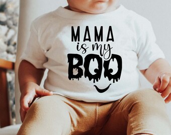 Mama is My Boo SVG, conception de chemise Halloween, fichiers de coupe Cricut