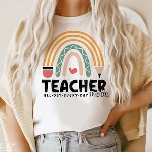Teacher mode SVG PNG, Teaching mode Svg, Gift for teacher Svg, Teacher Life Svg, Teacher shirt Svg, Funny teacher Svg, Png Dxf Sublimation