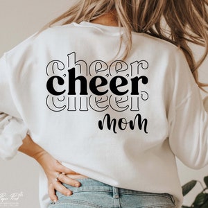 Cheer Mom Svg, Cheerleader Svg, Team Spirit Svg, Cheer mom Shirt Svg, Cheer life Svg, Gift for mom Svg, Png Dxf Cricut sublimation Cut files