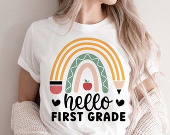 Hallo eersteklas SVG, leraar gesneden bestanden (digitale download)