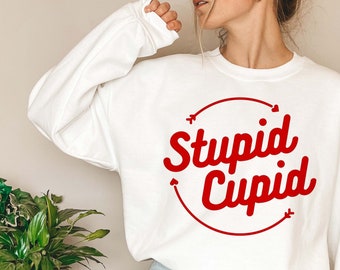 Stupid Cupid svg, Retro Valentine's Day Cut Files (png, svg, eps, dfx, jpg)