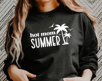 Hot Mom Summer SVG, Hawaii Beach Life, Cricut Cut Files