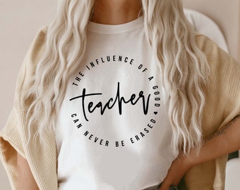 Teacher Appreciation SVG, Good Teacher Quote, PNG DXF Cut File (Digital Download)