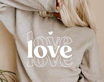 Retro Valentine's Day Love SVG, Png, Cricut, Sublimation (Digital Download)