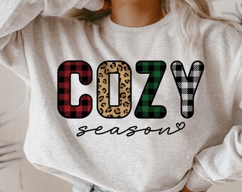 Cozy Season SVG PNG, Christmas Jumper Cut Files (Digital Download)