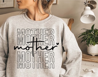 Moederdag SVG PNG, Mama Shirt Cricut Cut-bestanden (digitale download)