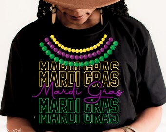 Mardi Gras Shirt SVG, Carnival Cut File (Digital Download)