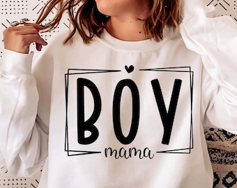 Boy Mama SVG, mamma di un ragazzo, regalo per la festa della mamma (file tagliato)