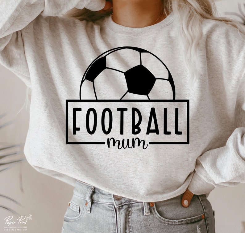 Football Mum Svg Soccer Svg Soccer Ball Svg Football Mum Etsy UK