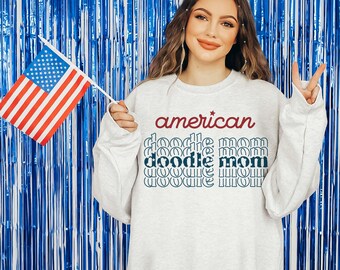 American doodle mom Svg, American Mama SVG, 4th of July SVG, Fourth Of July Svg, Patriotic shirt Svg, Independence day Svg, Sublimation