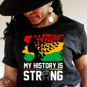 My History is Strong Svg Black History Svg Juneteenth Svg - Etsy