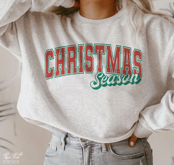 Christmas Season Varsity SVG, Christmas Season Varsity PNG, Merry Christmas Svg, Merry Christmas Png, Christmas Shirt Svg, Png Sublimation
