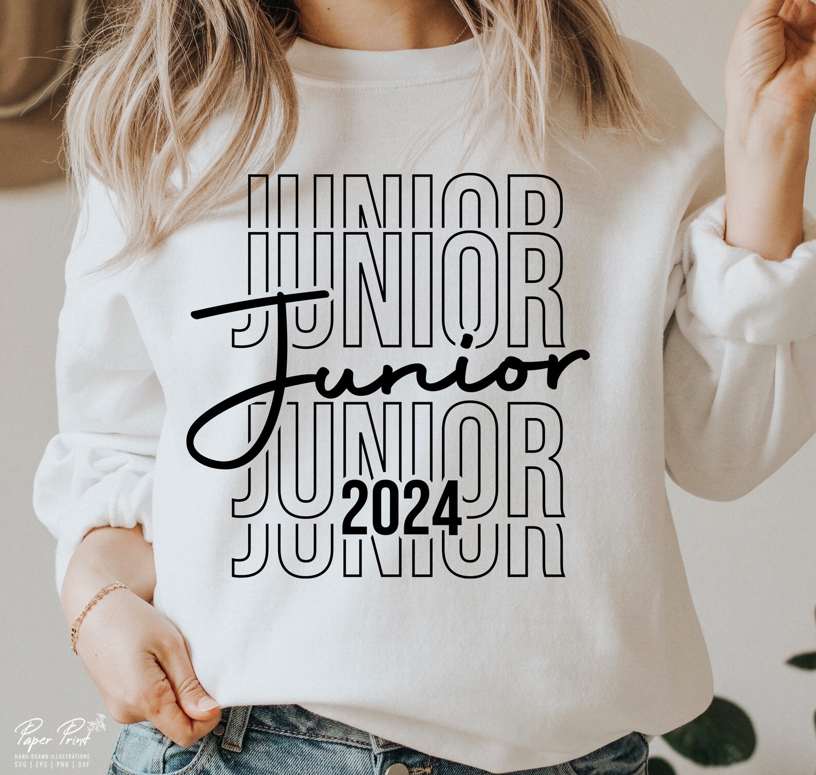 Junior 2024 SVG Class of 2024 SVG Graduation 2024 SVG High Etsy
