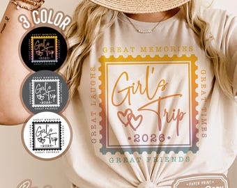Girl's Trip 2026 SVG PNG, Girl's Weekend Png, Best Friends Travel Vacation Girls Friend Svg Files for Cricut, Digital Download Sublimation