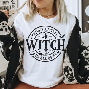 There's a little witch in all of us Svg, Halloween Svg, Witch Svg, Halloween Mom Shirt Svg, Witch Sayings SVg, Cut Files for Cricut, PNG image 4