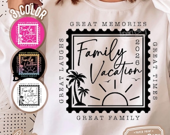 Family Vacation 2026 SVG, Matching Trip Design (Digital Files)