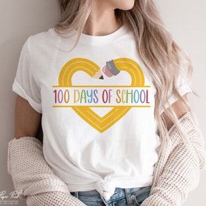 100 Days of School SVG PNG, Teacher 100th Day of School SVG, Kids Svg ...