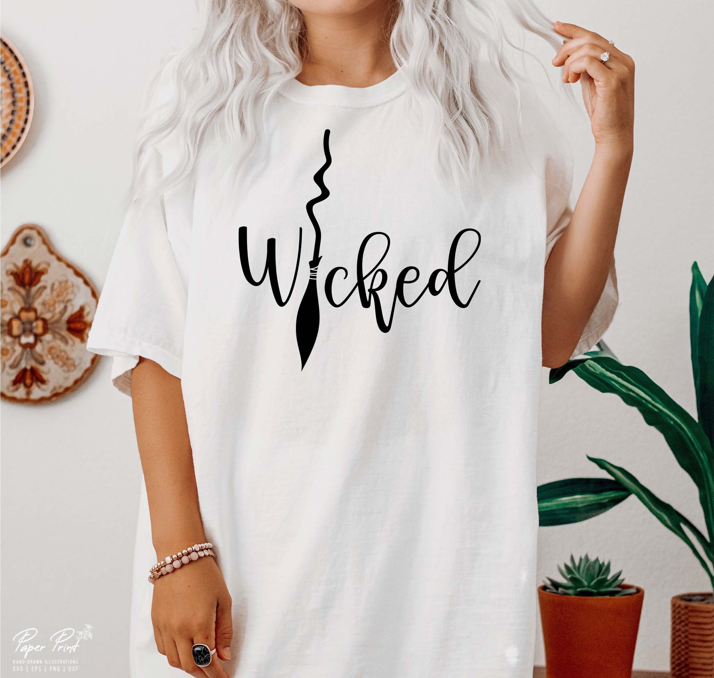 Wicked svg halloween svg witch svg halloween shirt svg | Etsy
