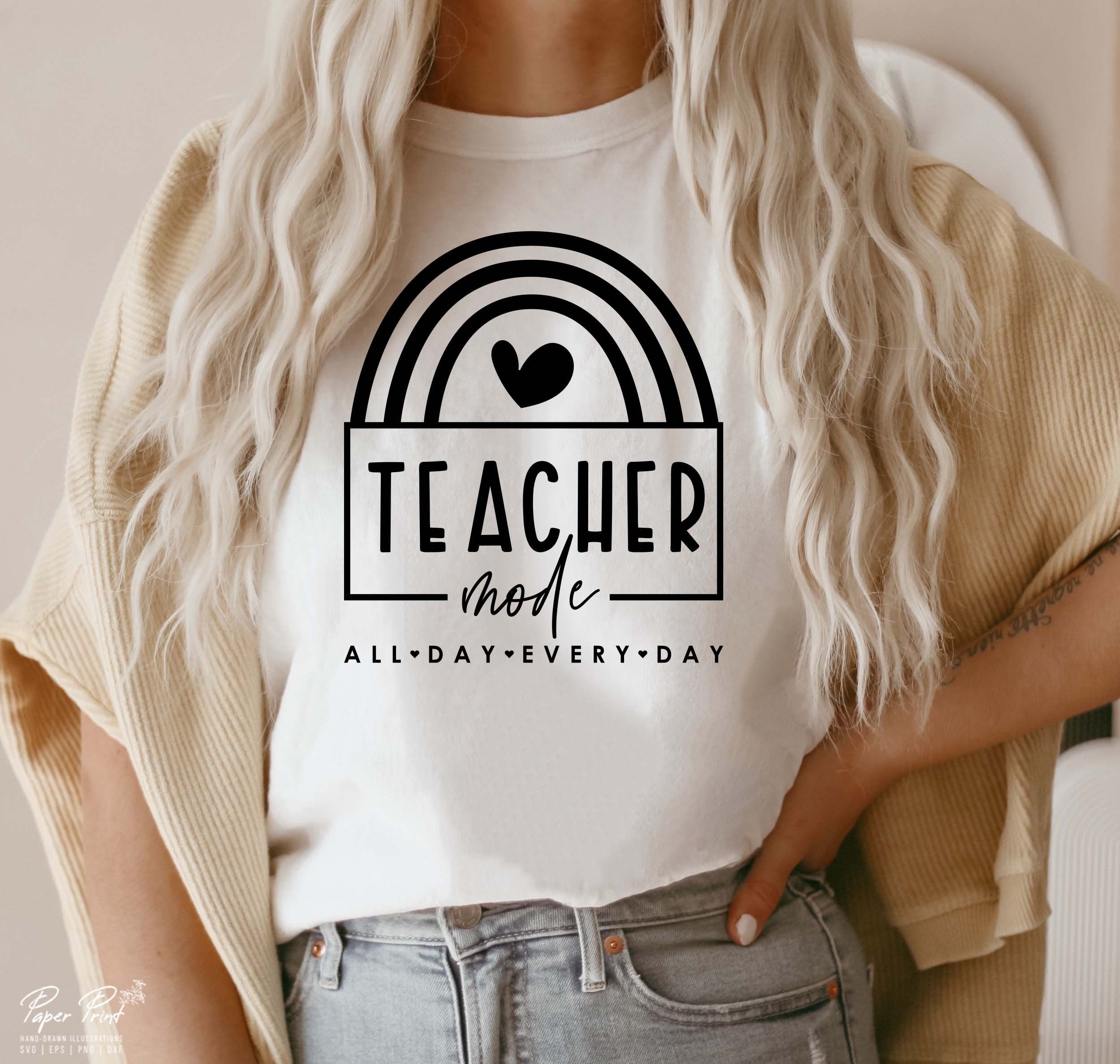 Teacher mode svg teaching mode svg gift for teacher Teacher | Etsy