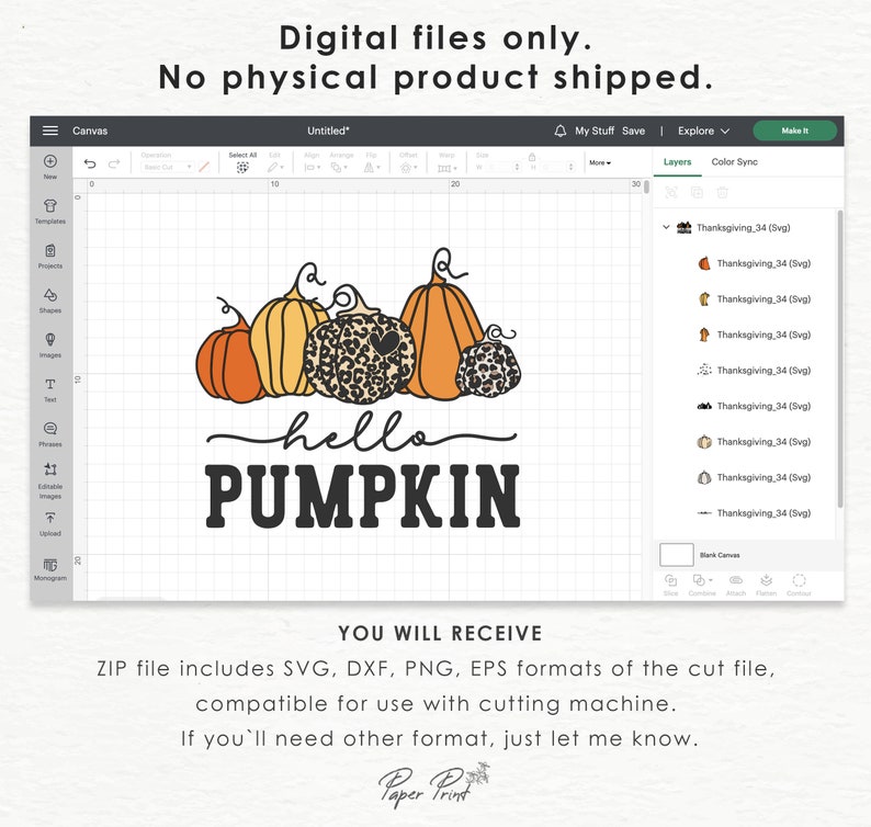 Hello Pumpkin Png Svg, Fall Vibes Svg, Thanksgiving Svg, Autumn Svg ...