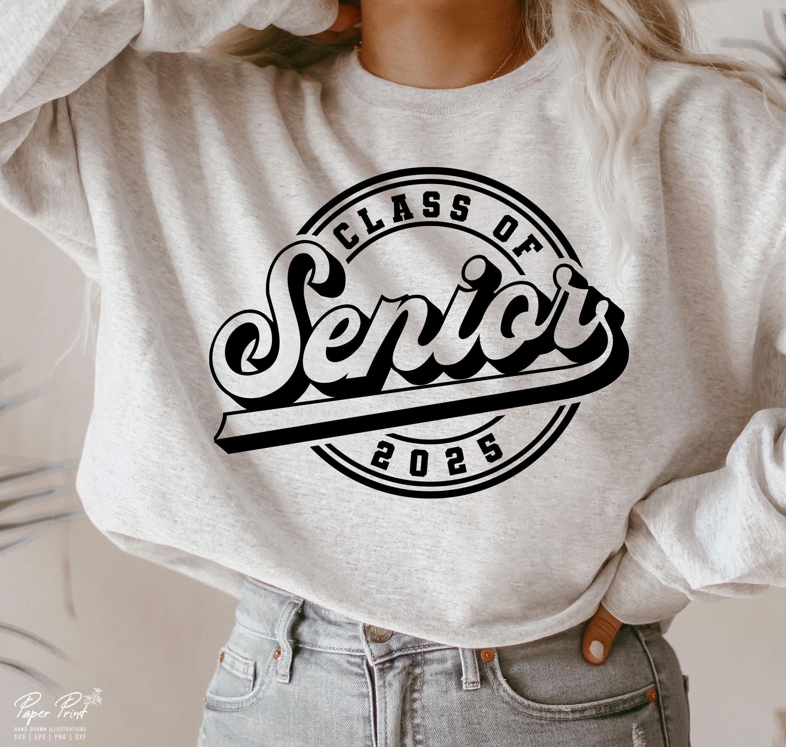 Senior 2025 SVG, Class of 2025 Senior SVG, Graduation SVG, High School Shirt Svg, University Cut files, Png Sublimation Digital Files Cricut