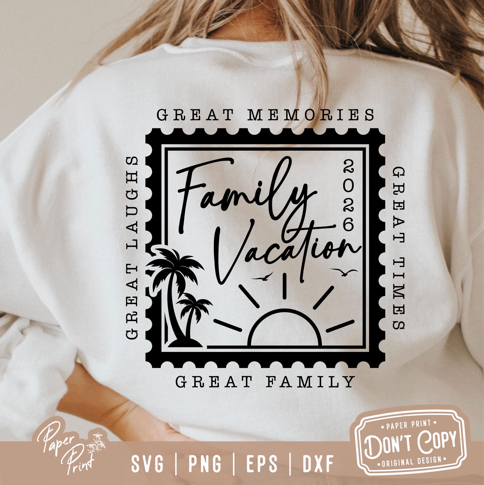Family Vacation 2026 SVG, Matching Trip Design (digital Files) - Etsy