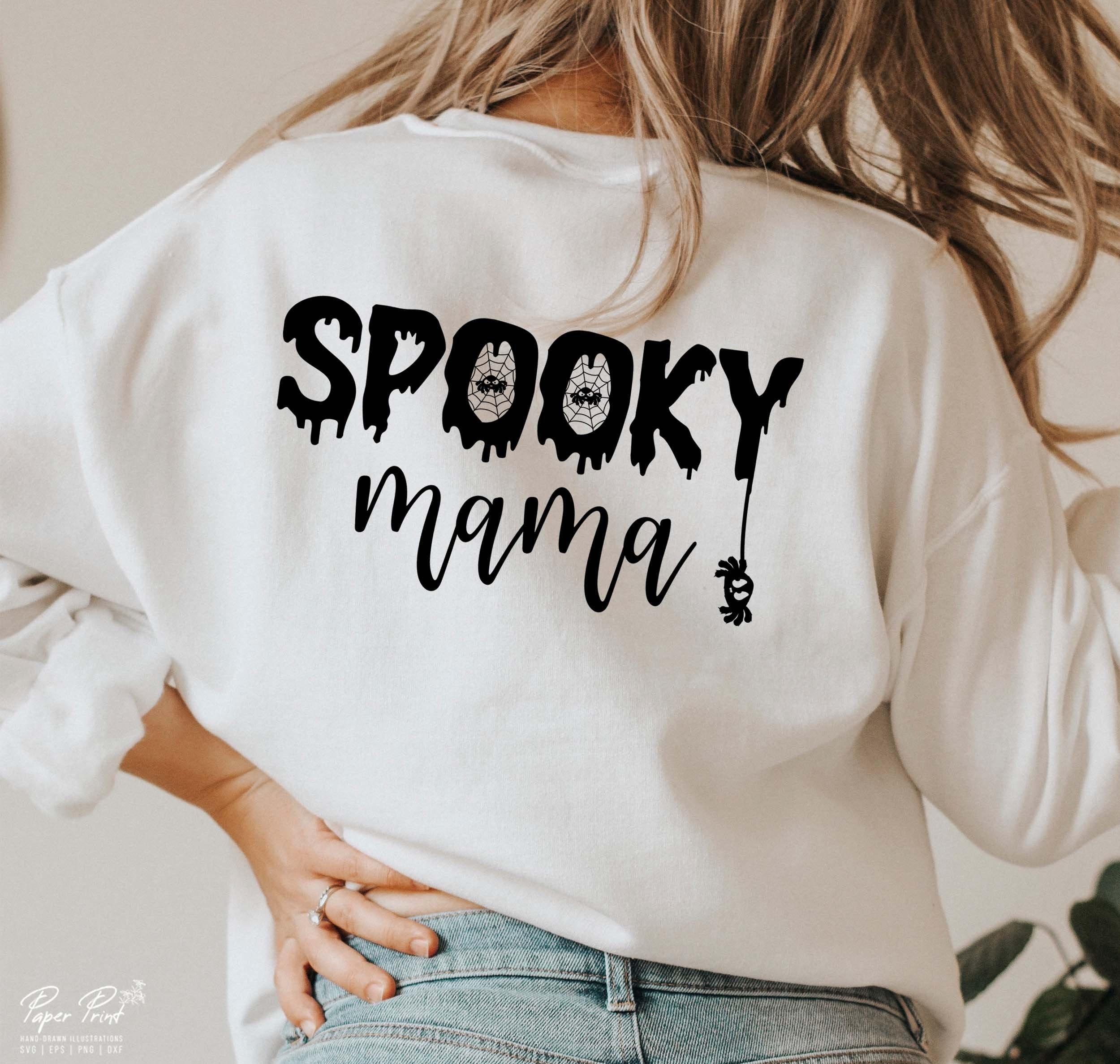 Spooky mama svg spooky mom svg halloween shirt gift for mom Etsy
