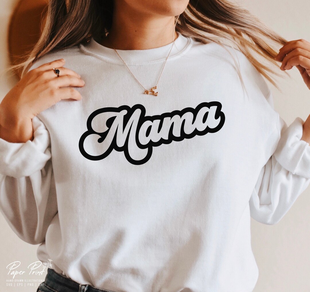 Mama Svg Retro Mama Svg Retro Mom Shirt Svg Mother's - Etsy