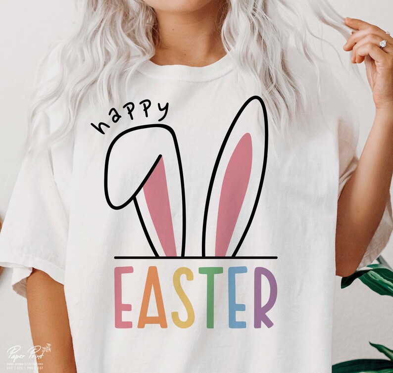 Happy Easter SVG Easter SVG Easter Shirt SVG Easter Gift - Etsy