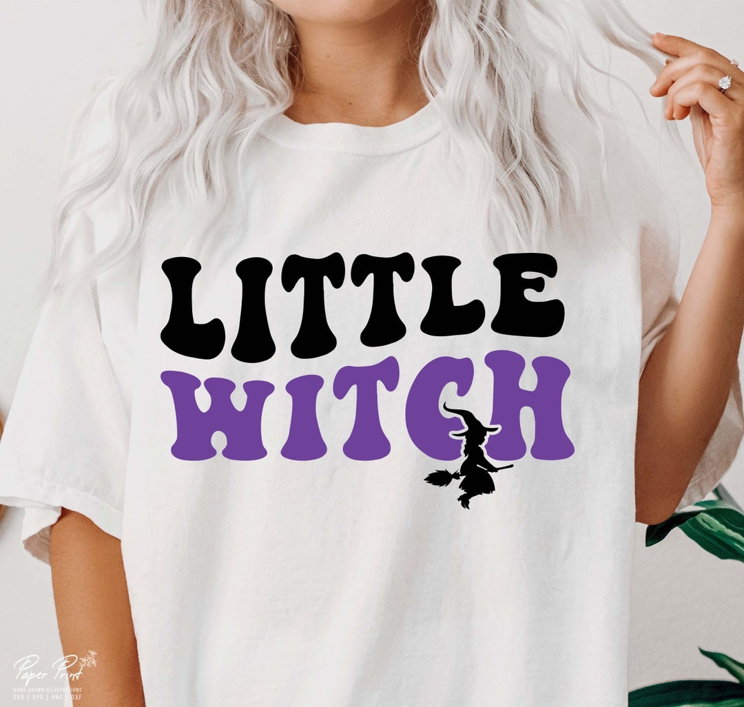 Little Witch SVG PNG Witchy Mini SVG Halloween Girls Svg - Etsy