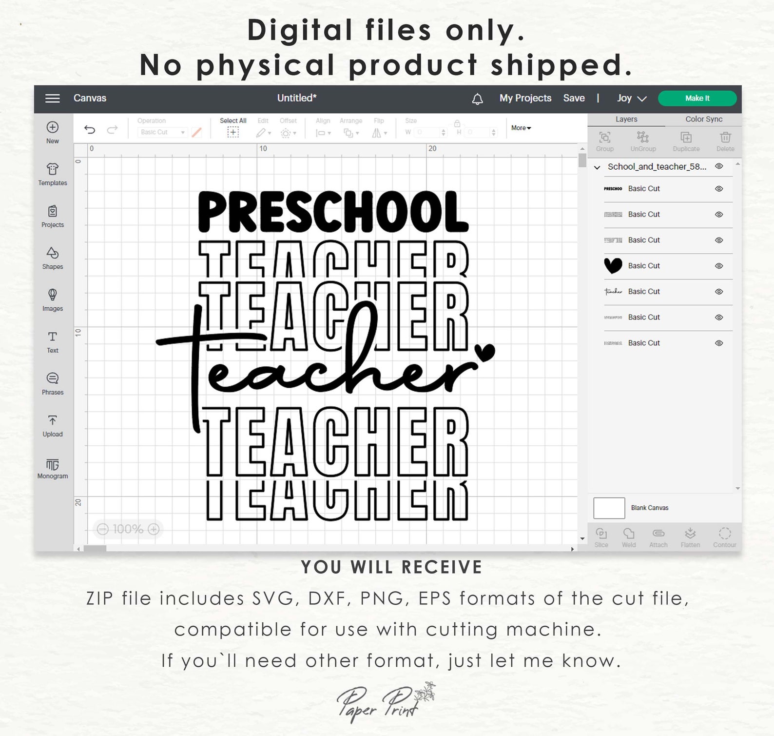 Preschool Teacher SVG Gift for Teacher Svg Prek Teacher Etsy