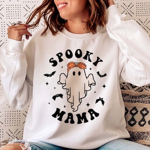 spooky mama svg, spooky mom svg, halloween shirt gift for mom, Spooky svg, halloween mama svg, mom life svg, Png sublimation, cut files