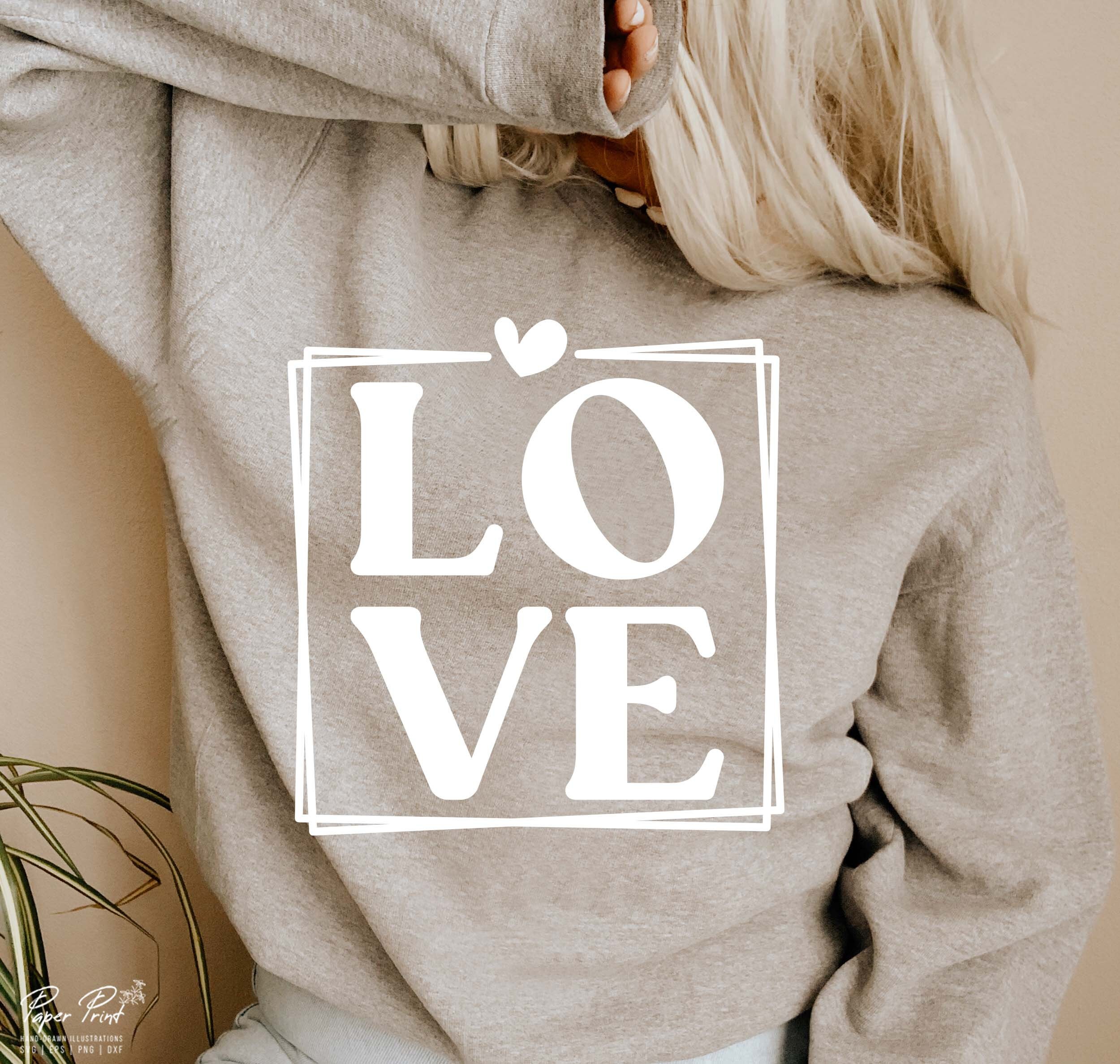Retro Love Heart SVG, Valentine's Day Shirt Design (digital Download ...