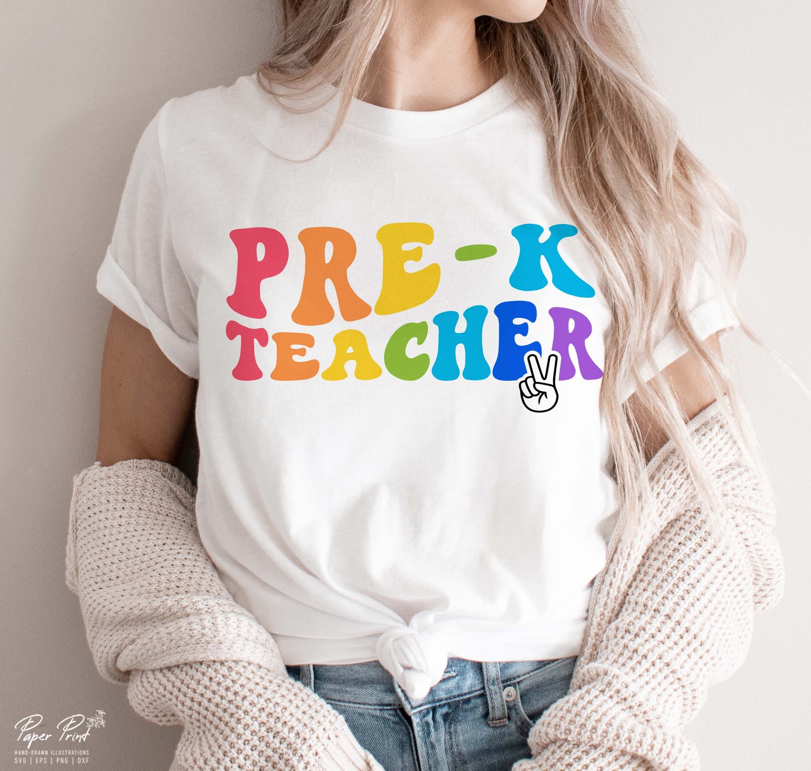 Pre-k Teacher SVG PNG Preschool Teacher SVG Gifts for - Etsy