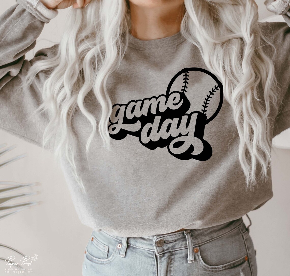 Game day svg sports svg baseball svg baseball mom svg game | Etsy