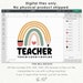 Teach Love Inspire Svg Png, Teacher Rainbow Svg, Gift for Teacher Svg ...